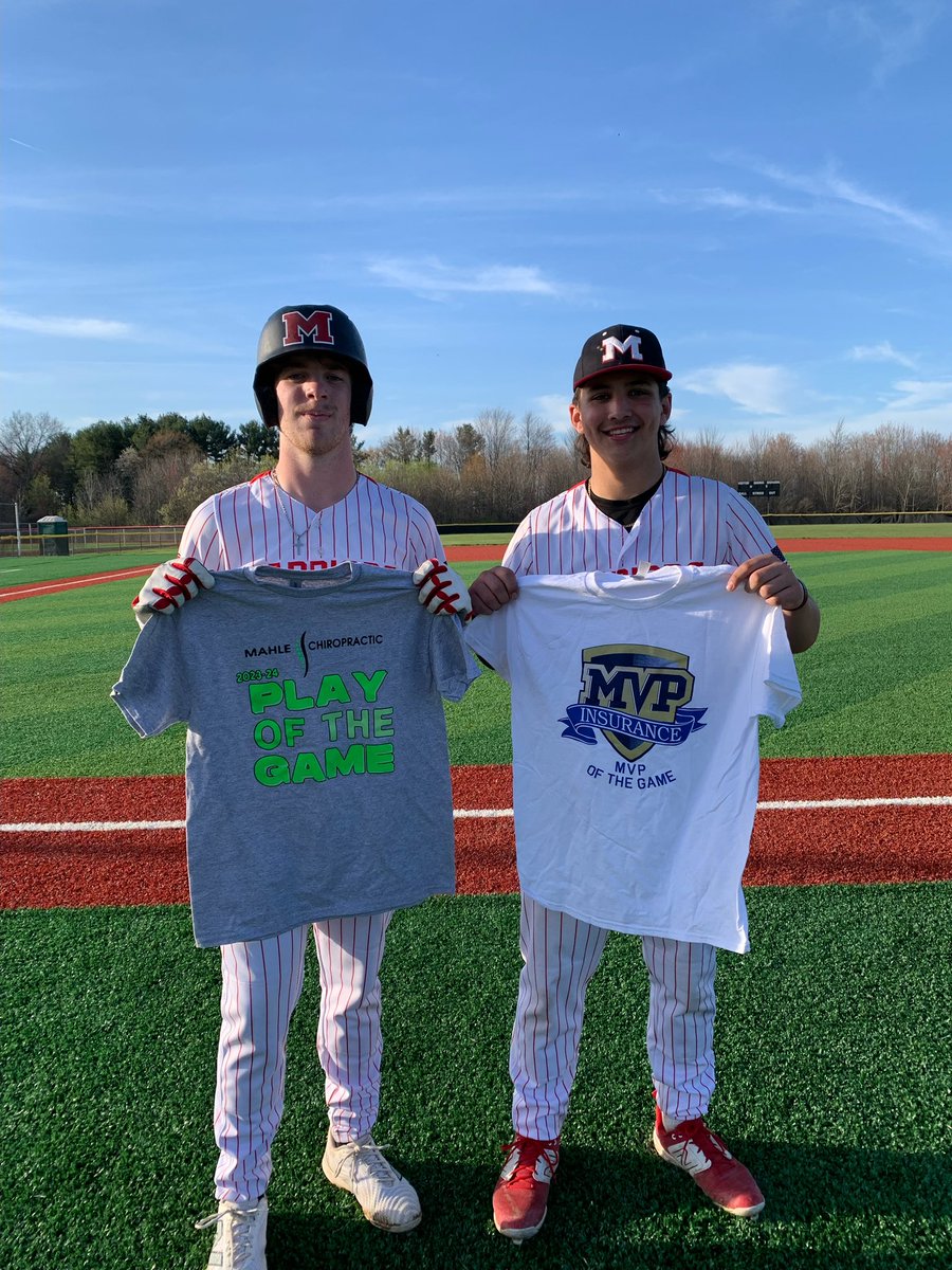 Aiden Bowser draws the walk-off walk, Jackson Chapman with the win in 4 innings of relief and 2-for-3 with an RBI at the plate. <a href="/Baseball_Mohawk/">Mohawk Baseball</a> completes the sweep of EC and remains atop the section standings!