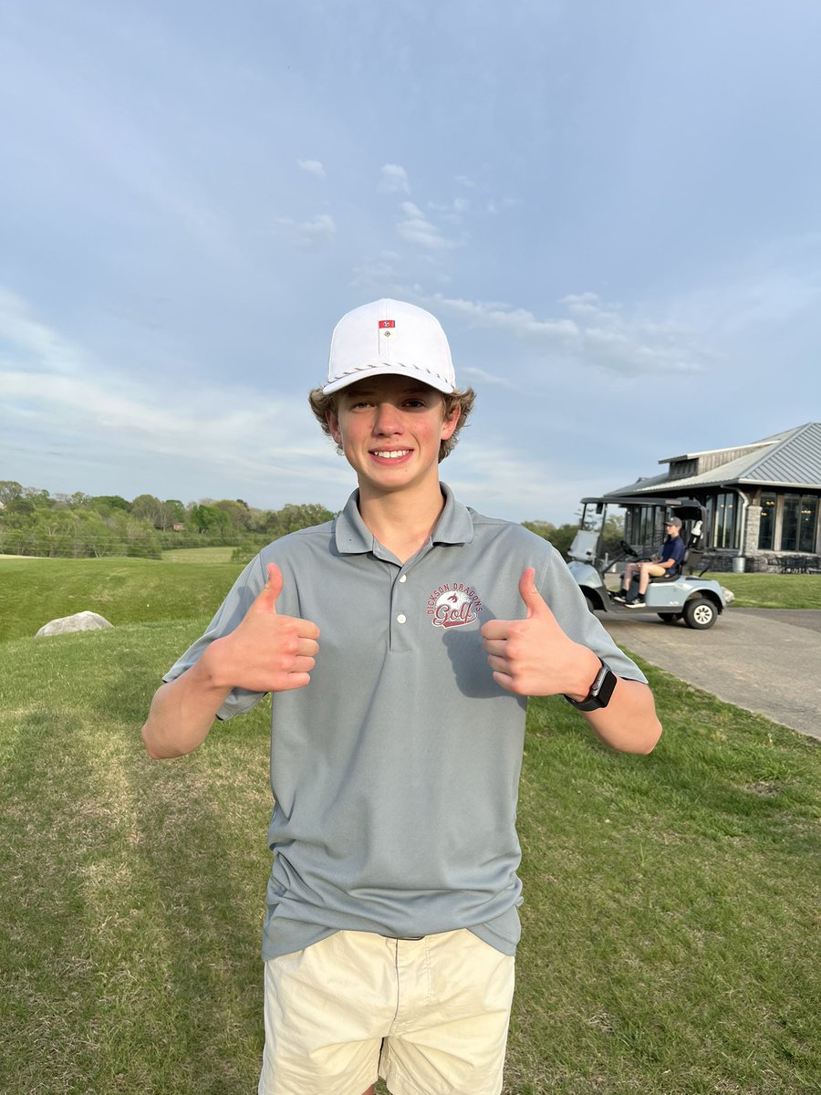 dragons_golf's tweet photo. We had some 📉 scores today despite the wind:
Ryder Fussell: 34
Archie Smith:36
Bentley Franklin: 39
Owen Bellar: 44

Heading into the District Tournament  next Monday feeling great with our playing!! https://t.co/lXEq6lPEIq