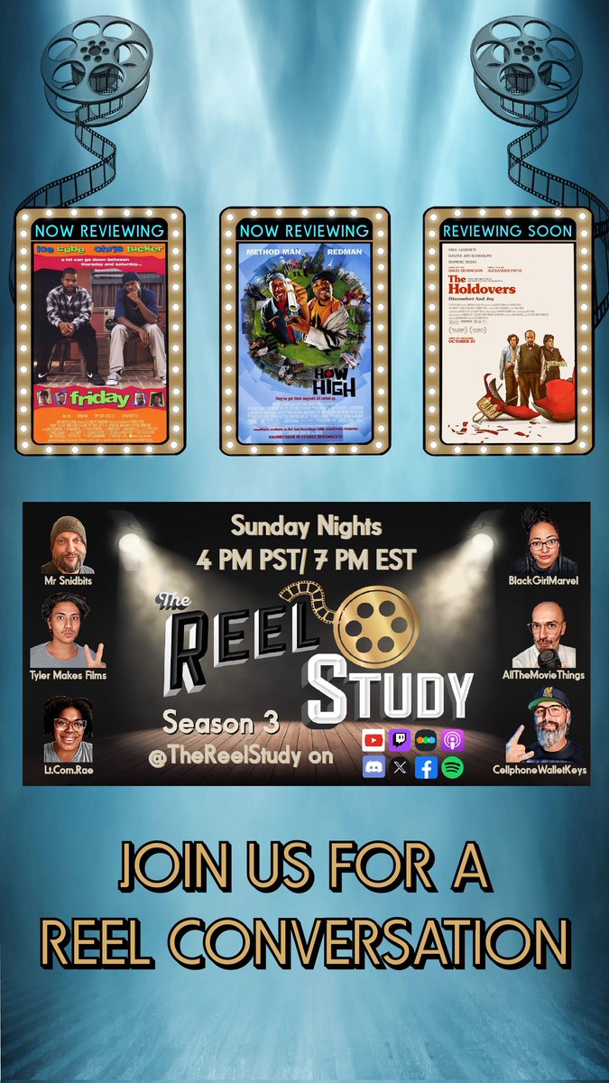 This week on The Reel Study: #Friday & #HowHigh. Come join a Reel discussion!! #LinkInBio #join #follow