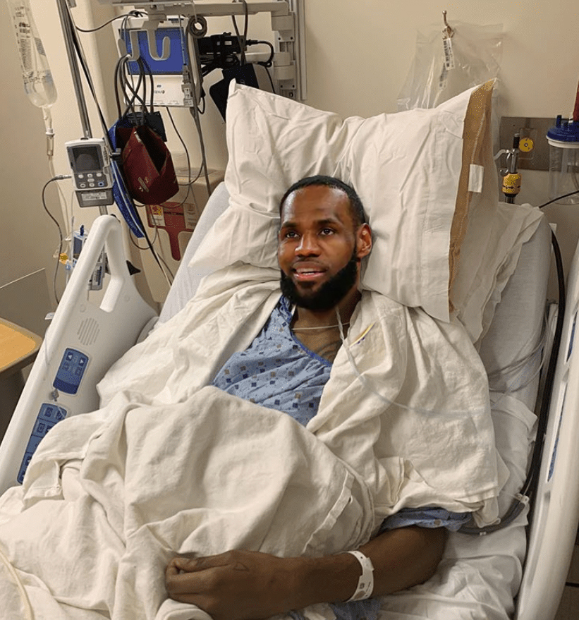 LeBron after getting bulldozed by Zion Williamson multiple times