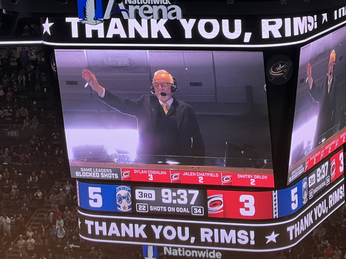 Congratulations Rims—you will be missed!! #cbj