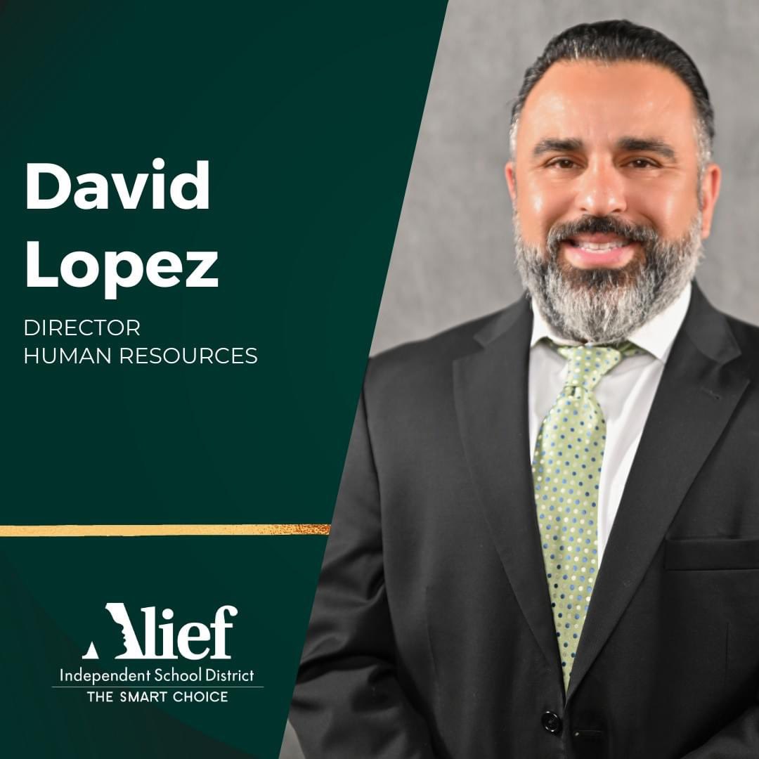 Congratulations to David Lopez, our new Human Resources Director, fostering a collaborative work-family atmosphere to enhance staff and student success!