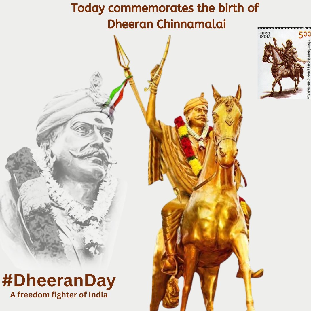 dharanidharanct's tweet photo. தீரன் சின்னமலை பிறந்த தினம் இன்று 💐
#DheeranDay
#DheeranChinnamalai
#DheeranChinnamalaiBirthday https://t.co/FMyvlHp0eK