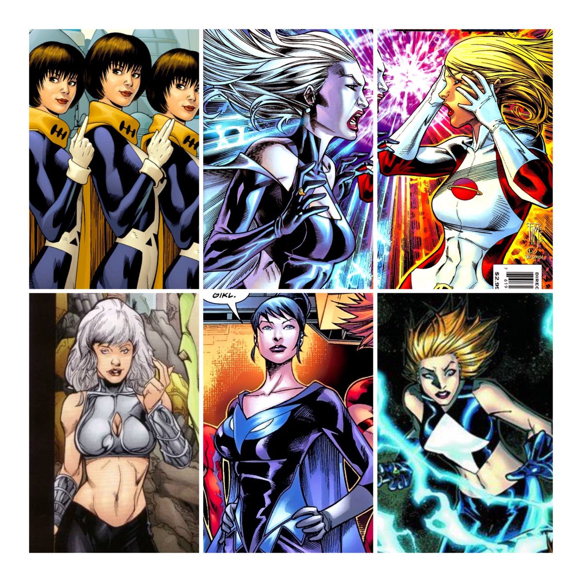 My top 6 Ladies of the Legion of Superheroes threeboot addition. This was a chore to do, gurls.
