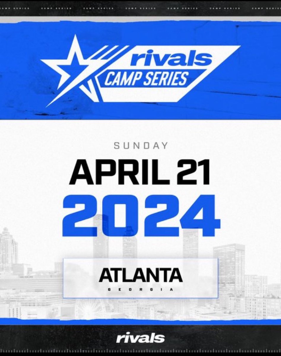 Thank you for the invite @Rivals_Jeff ! @RivalsCamp @Coach_Allen5 @SouthPauldingFB @247Sports