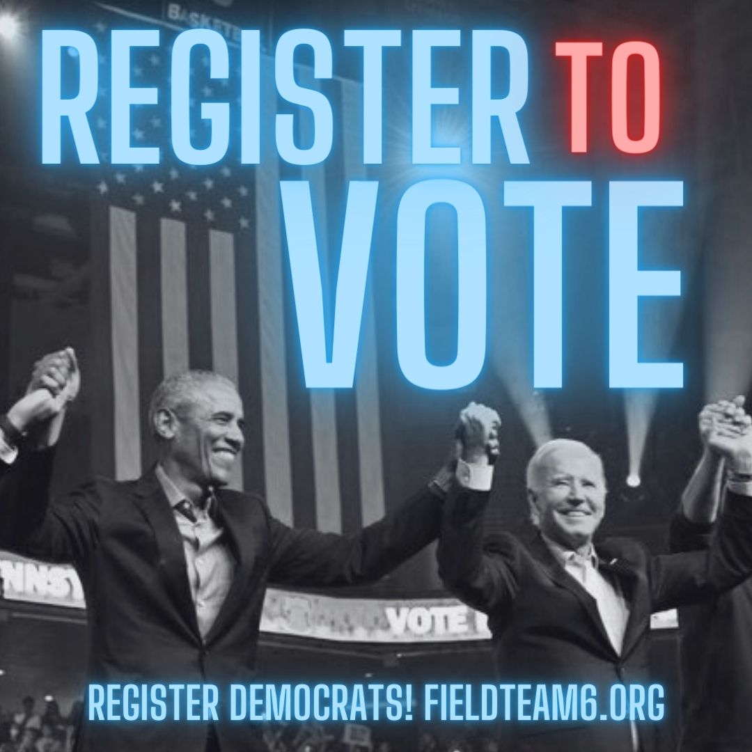 It’s Wednesday – 202 days until the election – let’s go register some Democrats and win it all in November! If you’re voting BLUE for Biden/Harris & up/down your ballot in 2024, reply with a 💙, retweet this, & let’s follow each other so we can be #StrongerTogether! #Voterizer