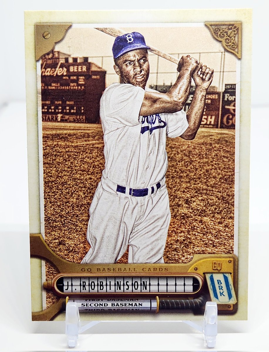 Continuing my #JackieRobinson daily post with...
Day 16: Featured here is a 2022 Topps Gypsy Queen card ⚾️ #thehobby