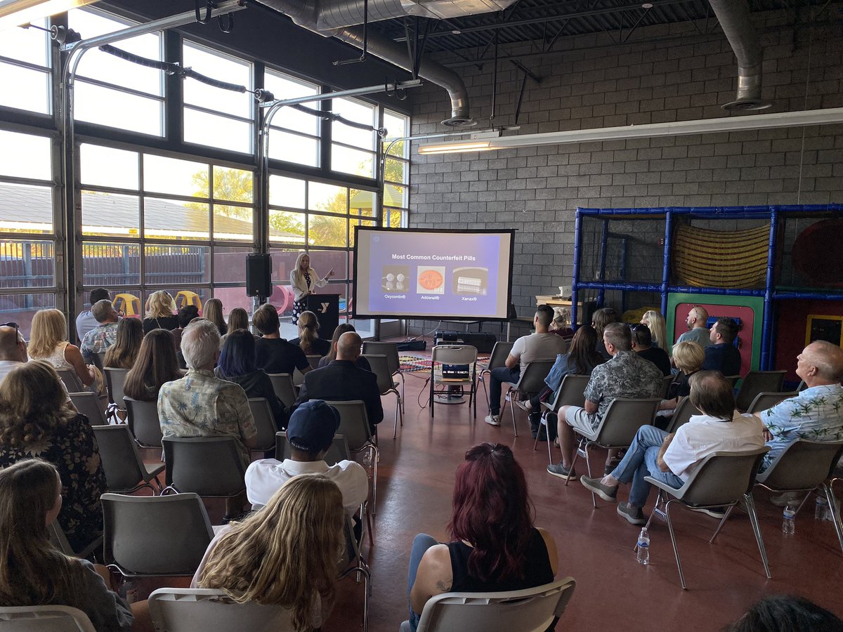 Tonight, #DEAPhoenixDiv SAC Cheri Oz is speaking to the Ahwatukee YMCA community about the dangers of #fentanyl #OPCK