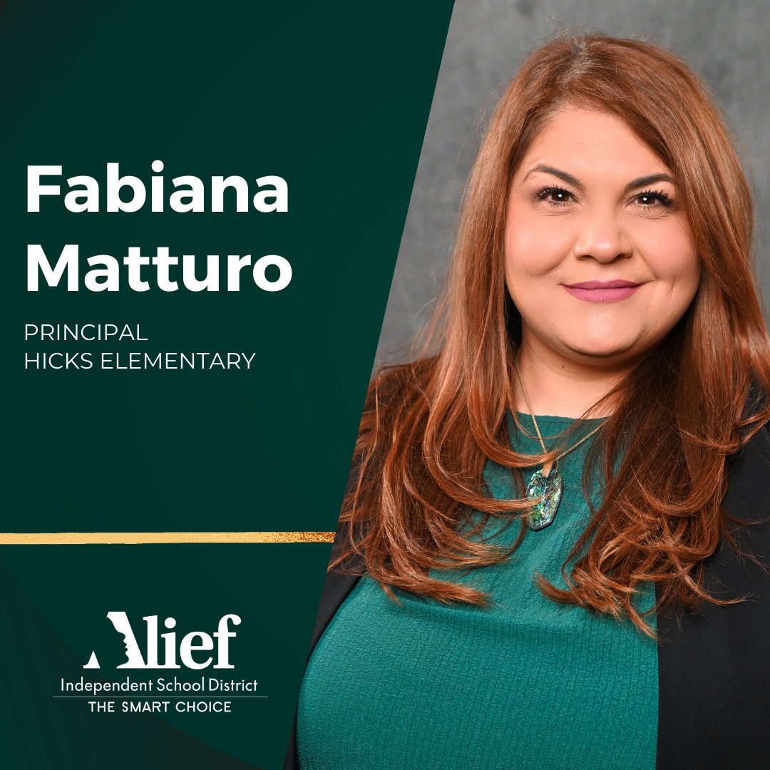 Congratulations to Fabiana Matturo as she will be the Principal of Hicks Elementary. Fabiana is passionate about education, helping teachers hone their craft, and takes pride in always doing what is right for children.