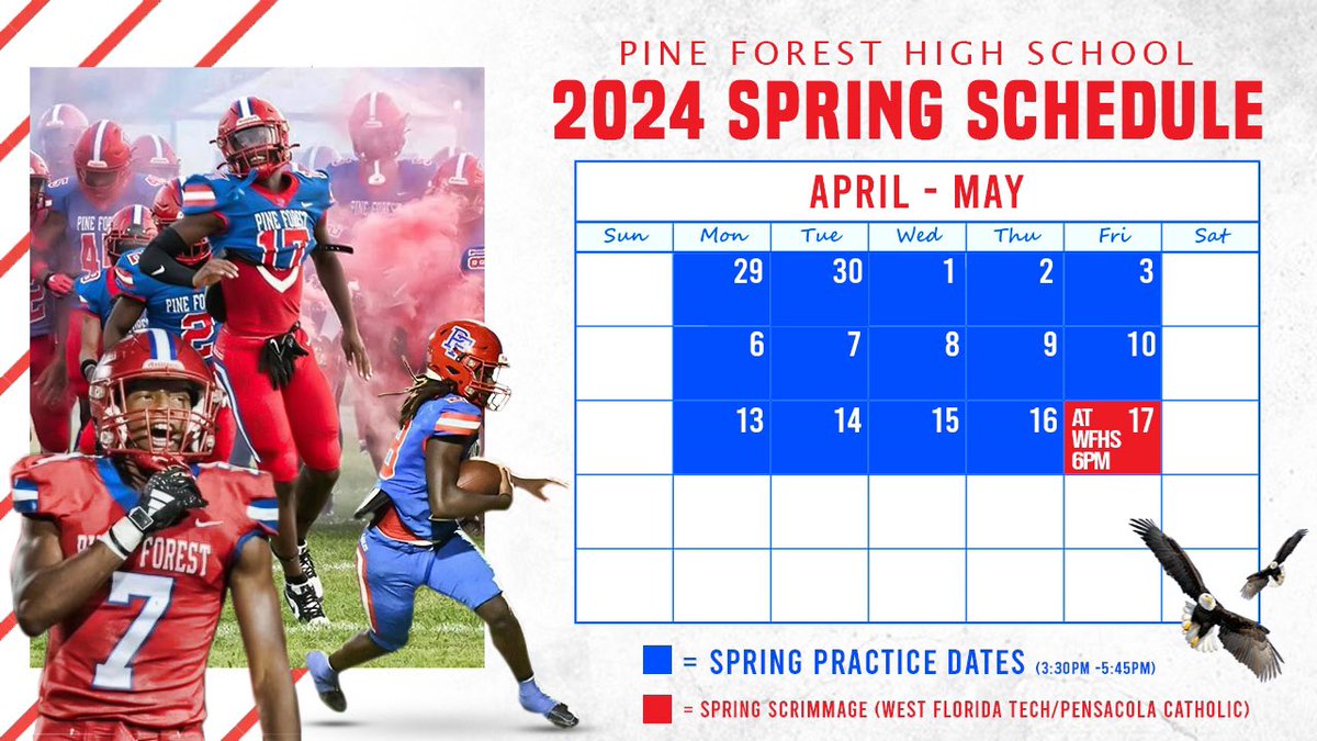 COACHES COME THRU AND CHECK OUT THE FELLAS FOR SPRING BALL!! LOADED WITH GUYS THAT CAN MAKE AN IMPACT AT THR LEVEL!! 📈🦅 @CoachTC22