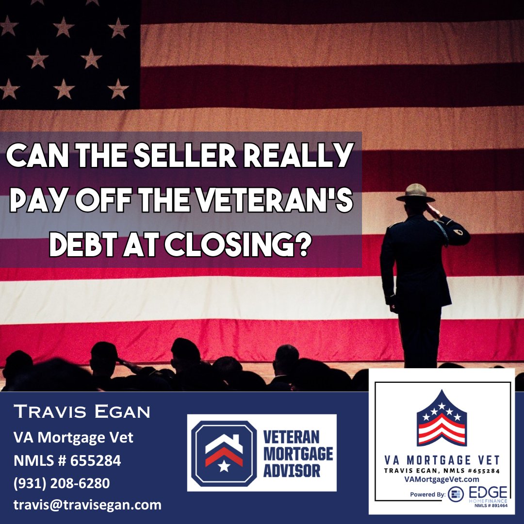 🚨 Veterans! Can the seller pay off your debt at closing with a VA loan? YES! 💸🏠

Learn how to take advantage of this benefit & become a homeowner! 💪

FREE webinar:
🗓️ Wed, Apr 17th, 6:30 PM CT
🔗 shorturl.at/klDF3

#VALoan
