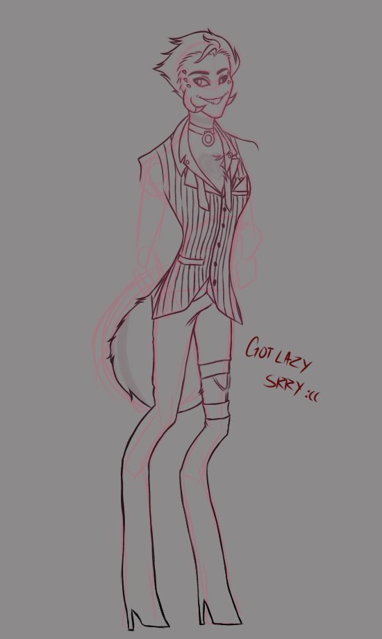 DoppletTann's tweet photo. Another sillty residing (idk how to make this man slay with the clothing choice I made fr, srry)

(Didn't finished the sketch cause I felt kind of down but I kind of like the re risings a little)

#HazbinHotel #HazbinHotelFanart #HazbinHotelAngelDust #redesign https://t.co/4fNmNyndBS