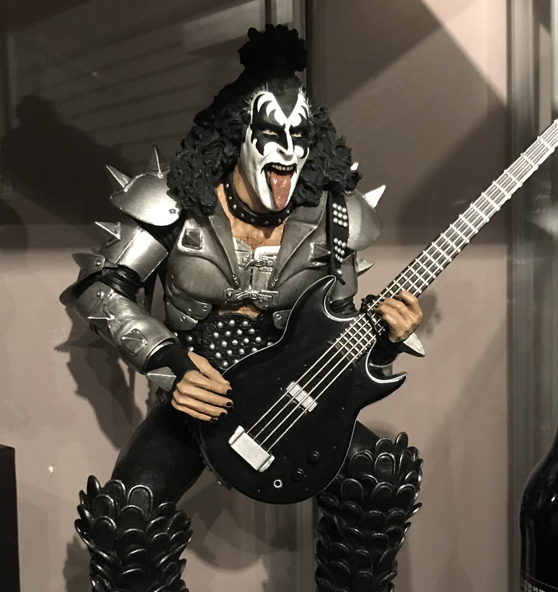 Hey Rockers! KISS Week Day 2 This is my Large 18” inch McFarlane KISS Destroyer figure. Spencer gifts exclusive. Its HUGE!! Have a rockin night my friends…
