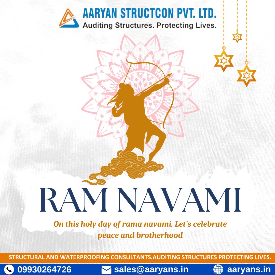 AStructcon's tweet image. "Wishing you a Happy Ram Navami! May this auspicious day bring new opportunities and growth to your business."
#ramnavami #2024 #structuralexperts #structuraltesting #structuralproblems #professionalservice