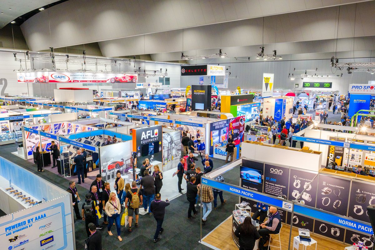 weareshove's tweet photo. The Australian Automotive Aftermarket and Collision Repair Expo last week was fantastic. So many industry specialists and over 13,000 people through the gates really proves that the industry is the healthiest it has been in a long time. #AAAAExpo #AutoaftermarketExpo @AAAATweets https://t.co/DhHWvYpj33