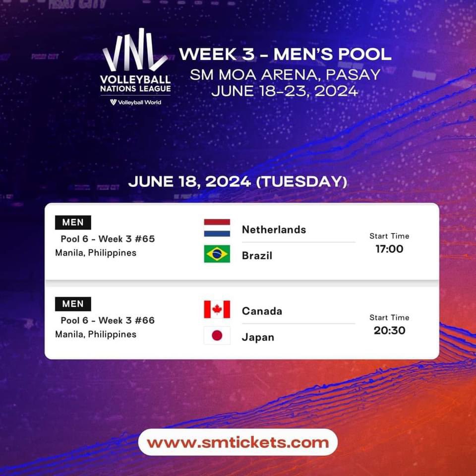 lapmonte's tweet photo. @HqSonyeondan For sale: 3 VNL Tickets Available. 
Date: June 18, 2024. Seat: Lower Box 214 Row G
Game: NED VS BRA and CAN VS JAP 🇯🇵… 
. 😊. Just PM me, same price as sm tickets. No add ons. https://t.co/vwTcXjmUCV