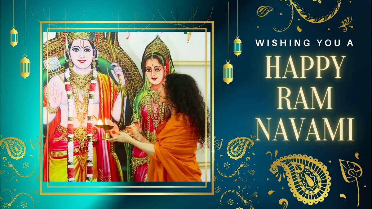 On this sacred day of #RamNavami let us worship, celebrate and pray to #BhagawanRama & welcome Him into our hearts. May we feel Him working through us as we become tools to bring light back to the darkness. #happyRamNavami #RamNavmi #RamNavami2024 #dharma #LordRama