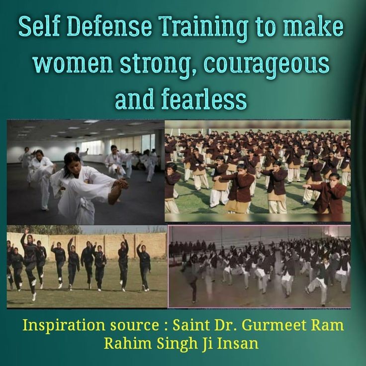 Empowered individuals practicing self-defense