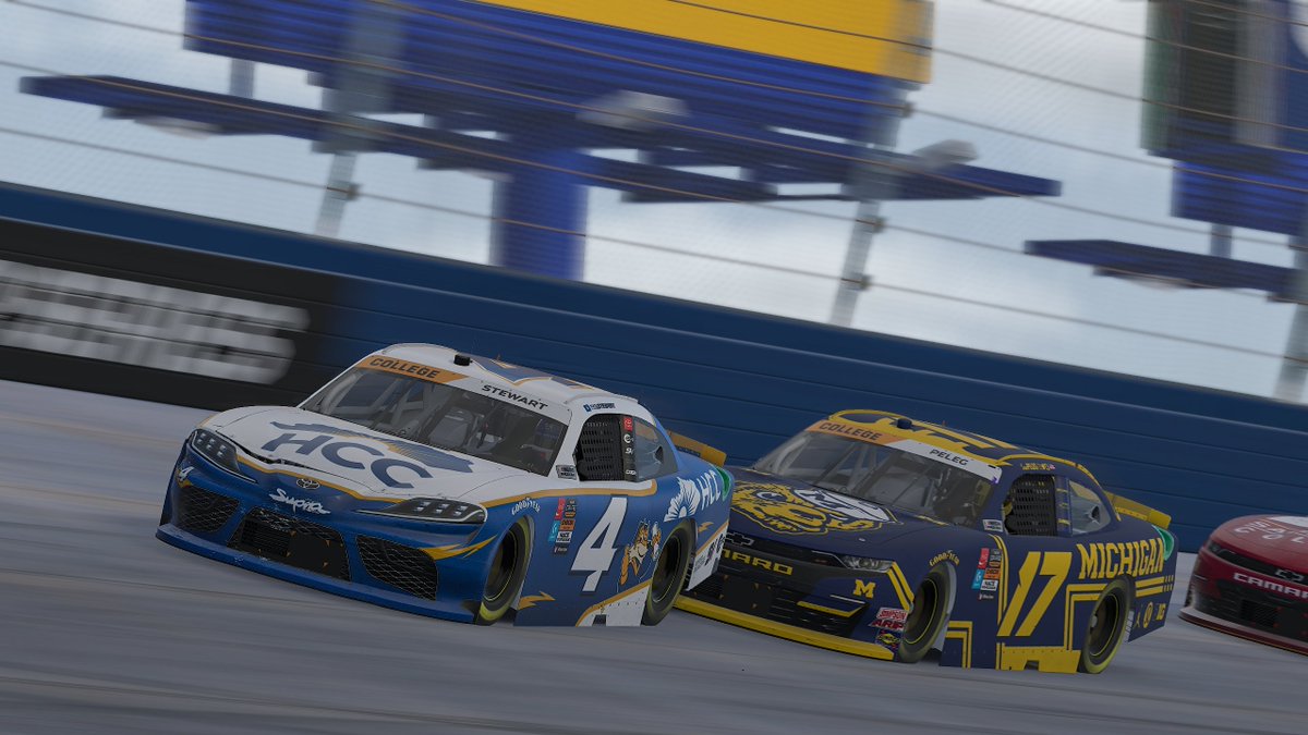 Not a great night in the @ENASCARGG College Series tonight. I was running just outside the top 10, then unfortunately got together with @MarioxMerenda. Thankfully we talked and sorted things out, I really enjoy racing with him. Afterwards I fell back then got driven through.