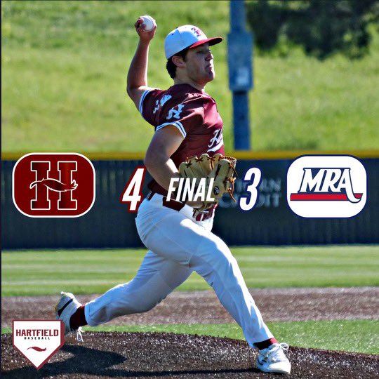 Hawks rally in the 7th to take game 1!

Cole Stumph is your player of the game coming in for long relief. Cole sets a new career record in wins at Hartfield. New record 19 career wins! 

Game 2 at Hartfield on Thursday. 
JV: 4:30 PM
Varsity: 6:30 PM