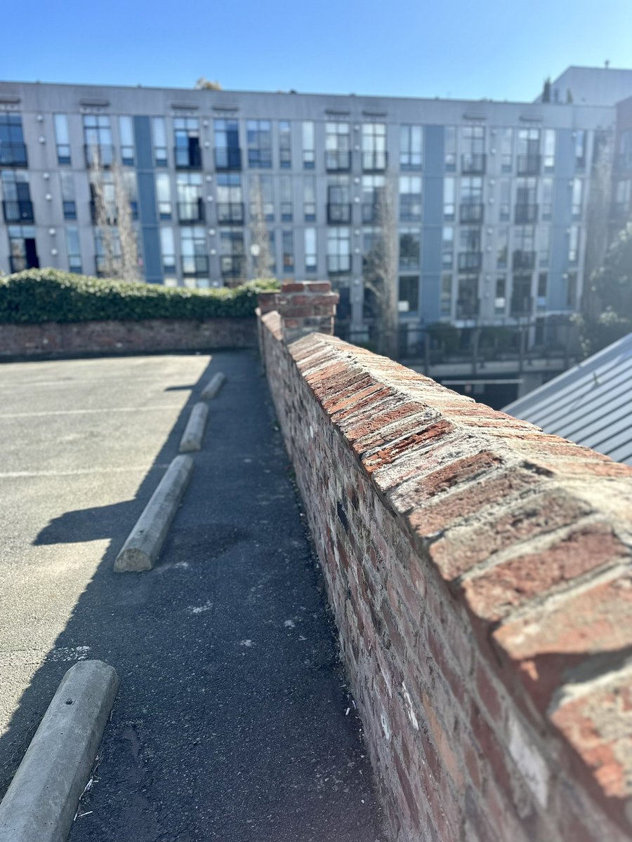 LennoxMasonry's tweet photo. A heritage brick wall that Lennox Masonry recently restored in the heart of Victoria BC at Chintz &amp; Co. The wall had been driven into and we were tasked with replicating the original wall. #Masonry #LennoxMasonry #VictoriaBC #Brick #Brickwork #HeritageRestoration https://t.co/oFu6hFJQAL