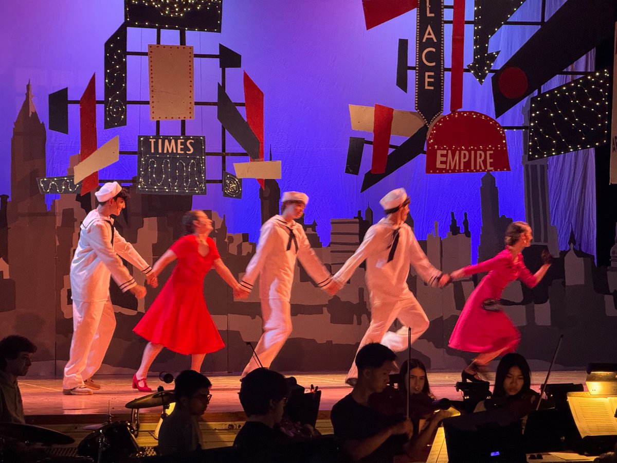 DiceTheater's tweet image. Don’t walk.  RUN to opening night of ON THE TOWN this Thursday!

#Allderdice
#springmusical
#onthetown
#pittsburghpublicschools
#gkawards
#bernstein
#gkawards2024
#NewYorkCity 
#USNavy