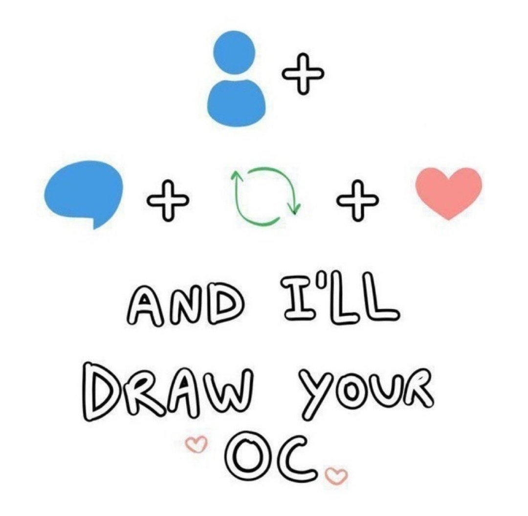 Hi! I'm kinda art blocked and wanted to do some art. If you want a free art piece post and image of your OC and follow the instructions in the image.

#freeart #freecommission #Oc #DnDcharacter #dnd5e #dndart