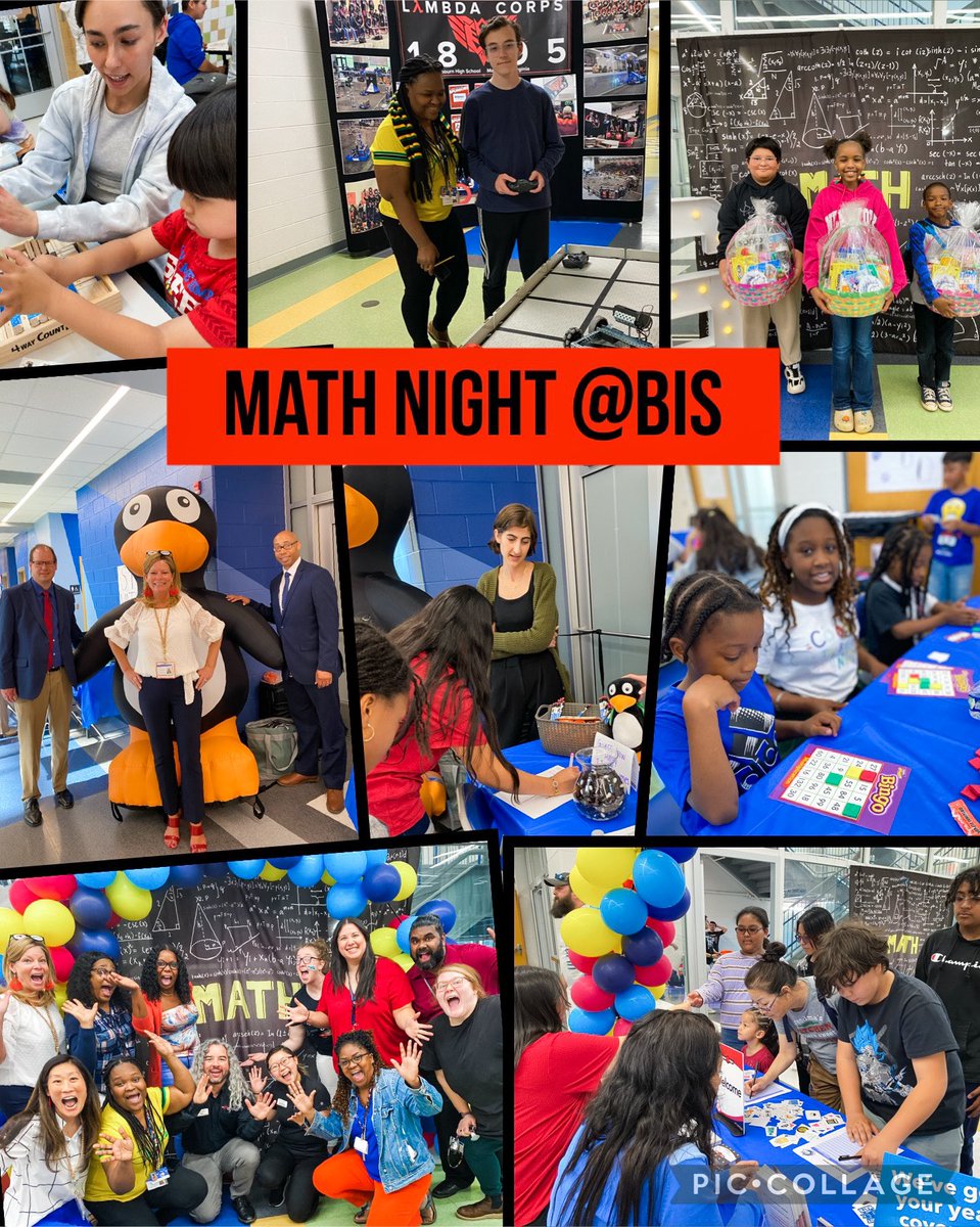 Math Night was a hit! Huge shout out to GMU, Mathnasium, ST Math, Osbourn HS Robotics Team, and all of our volunteers! Our families had a blast! Thank you, Ms. Stamberg, for your leadership! #mathROCKS