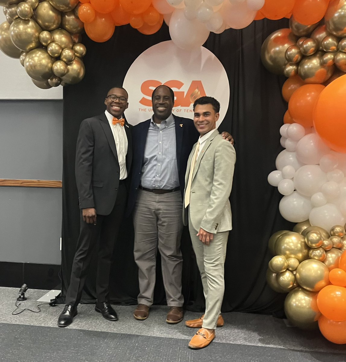 From thanking the outgoing leaders to celebrating the incoming leaders…tonight was filled with gratitude for <a href="/UTKSGA/">Student Government Association</a>. This is the best part of <a href="/UTKDOS/">Office of the Dean of Students</a> work.