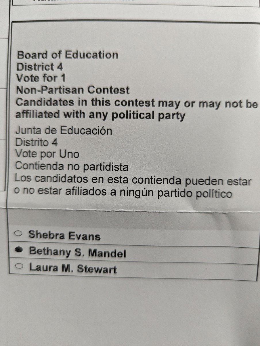 @MOMof3npt @jenreesman @ShebraEvans @Lynne4Students @Bethany4BOE is actually an excellent choice. The only choice for change. I voted for her last week.