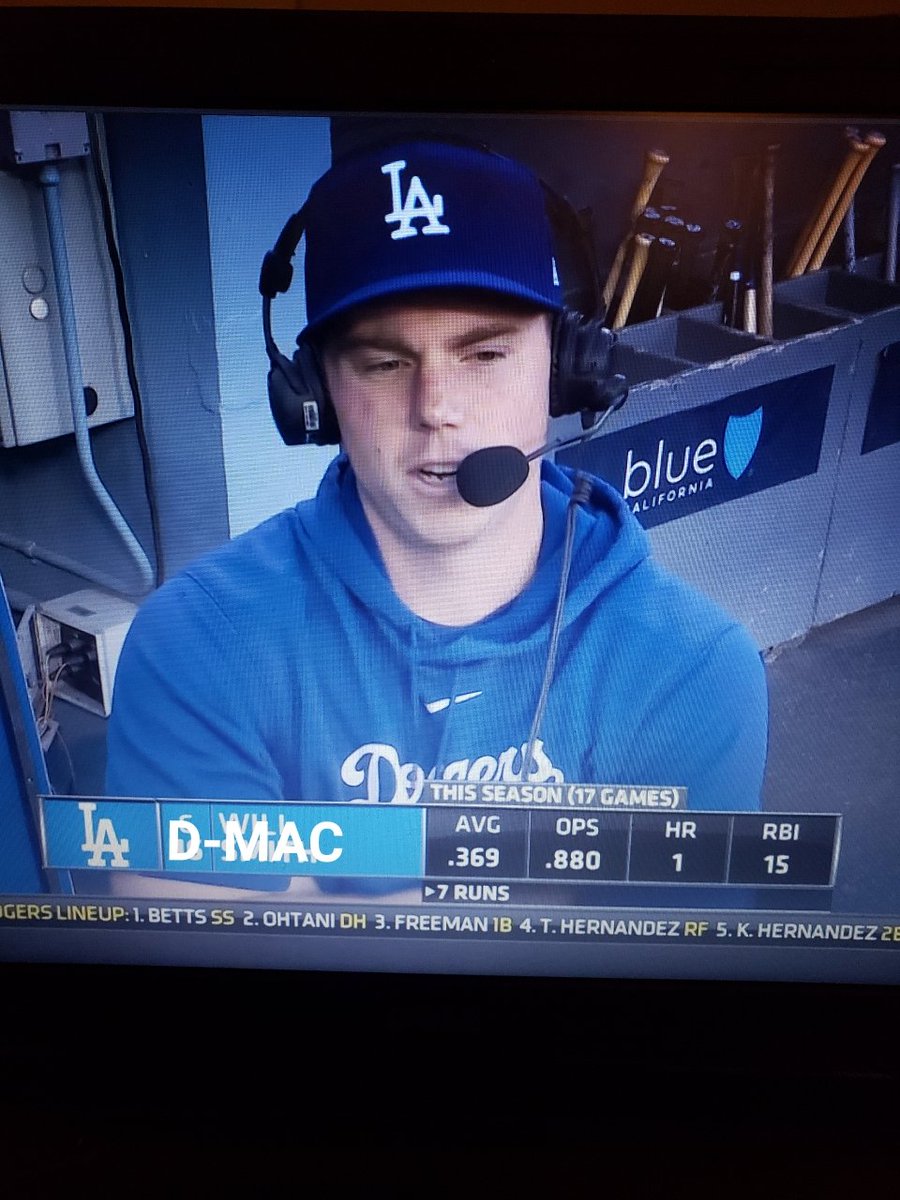 @DMAC_LA Why is D-MAC doing a dugout interview???