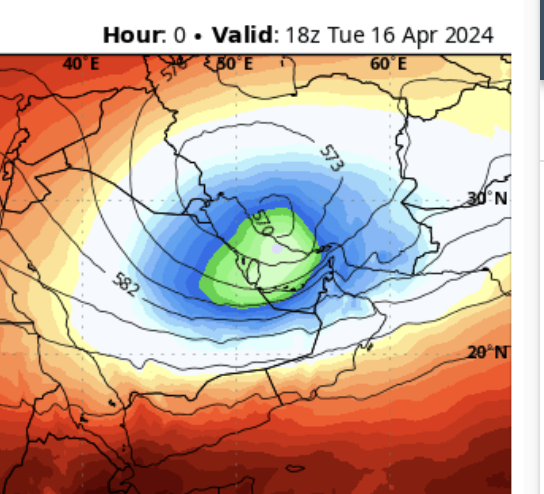 Dubai rain, cloud Seeding? perhaps. But how about a strong trough with this kind of standard deviation