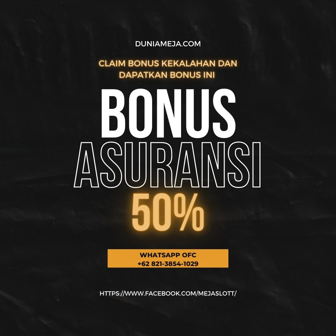 PROMO BONUS : ASURANSI KEKALAHAN 50% 𝑴𝑬𝑱𝑨𝑺𝑳𝑶𝑻 Dapatkan Bonus Kekalahanmu, Raih Kemenangan Bermain Kembali Hari Ini 🥰😍 🌐 Ketik Di Google : MEJAPINK(.)COM 📞 Wa Offc : wa.me/+6282138541029 #Situsterpercaya #mejaslot #slotgacorhariini #indonesiaviral