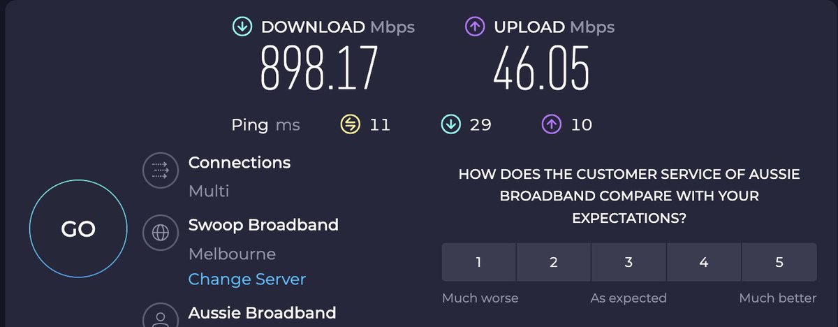 @Aussie_BB So far I am happy 🙂 (this is on HFC - unfortunately I can't get FTTP)