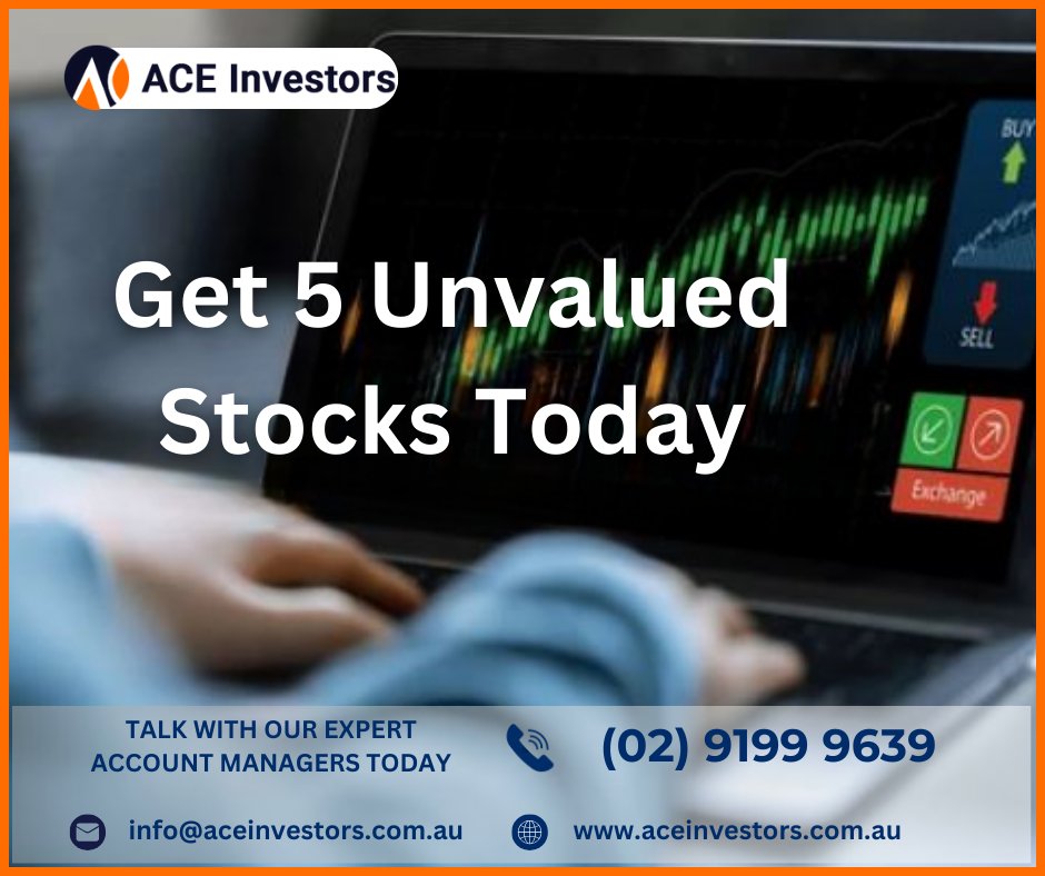 Get 5 Unvalued Stocks Today
Talk with our Expert Account Managers Today
(02) 9199 9639
aceinvestors.com.au
info@aceinvestors.com.au
#pennystocksinvesting #dividents #stockinvestment #StockMarket #dividentstock #ASXnews #tradingview #pennystocksinvestingg #SmallCapInvesting