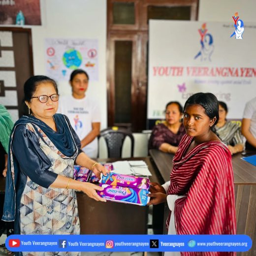 In Fatehabad (Haryana), Our team organized a health seminar and a #SanitaryPads distribution drive. We were also joined by Mrs. Sudesh Rani, Rt. Senior Nursing Officer, Civil Hospital Fatehabad. #MyHealthMyRight
#WorldHealthDay
#WorldHealthDay2024
#Mensturation 
#MensturalHygiene