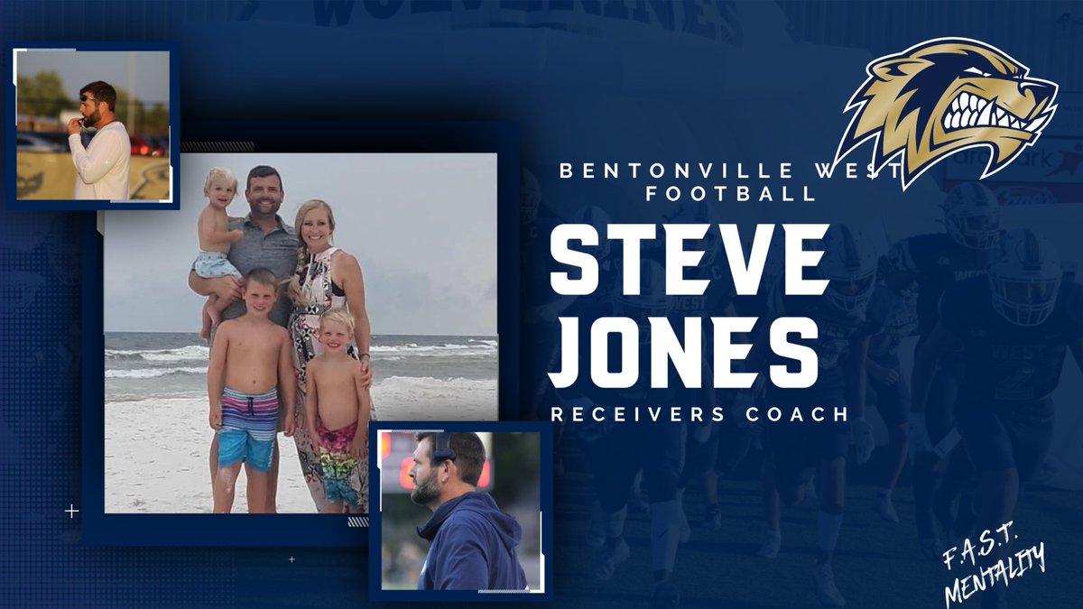 We also wanted to announce that our own Steve Jones is moving to the offensive side to coach our Varsity Receivers!  We are glad to have him too! #FAST