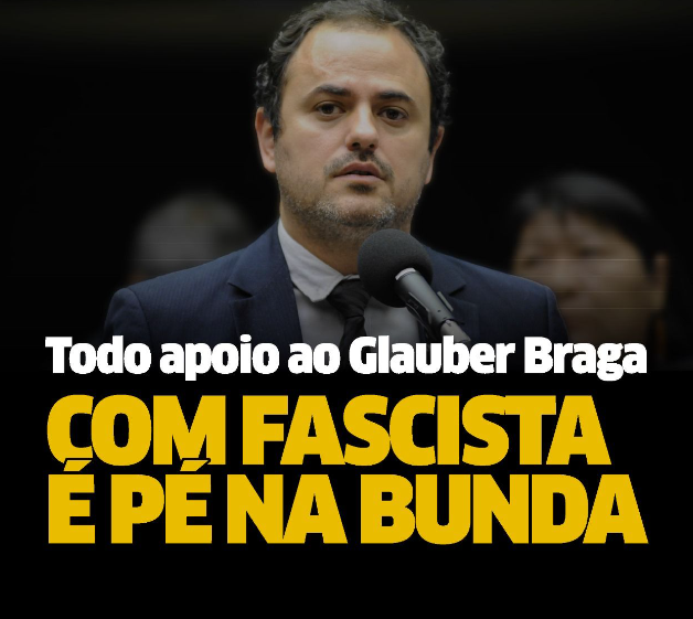 DEYVIDLEITE's tweet image. É pé na bunda de fascista
Estou com Glauber Braga