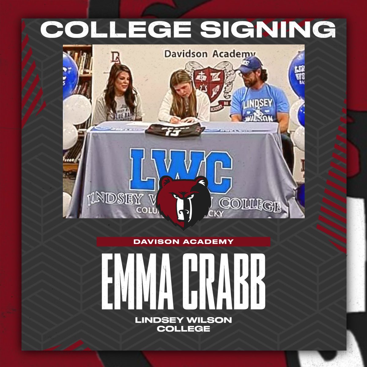 Congratulations <a href="/emma_crabb15/">emma crabb</a> on signing to go play basketball at Lindsey Wilson College!