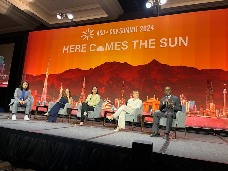 Speaking on a panel with State Superintendents from Nevada, North Carolina, and North Dakota that was facilitated by one of our partners @codeorg In California we are working to use AI to enhance the great work of educators and to close learning gaps for students. We are also