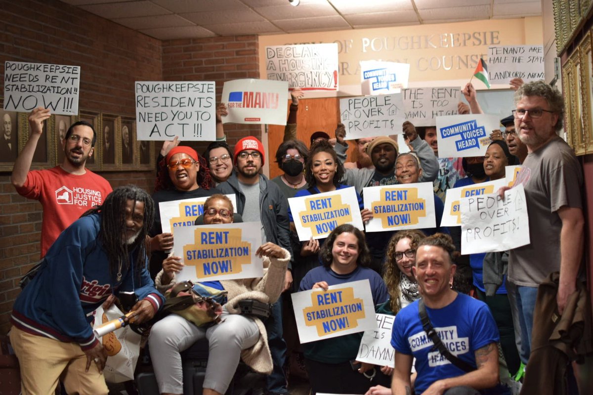 BREAKING: Poughkeepsie is eligible for rent stabilization! The vacancy study confirmed the city has a housing emergency. City Council must move quickly to adopt #RentStabilization ASAP! Poughkeepsie renters are organized and we'll be back for a public hearing May 7 📢