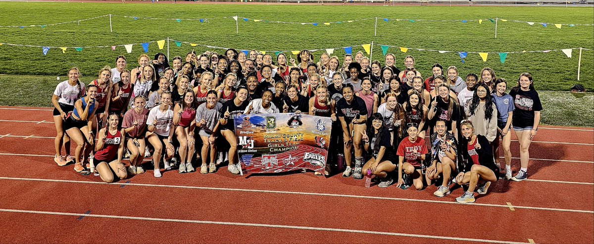 The Troy Girls & Boys track & field teams were both champions of the 2024 Miami County Meet. Congratulations to all the athletes and coaches for both teams.