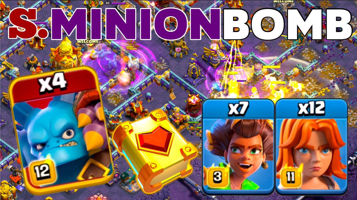 MyLifeGamingCOC's tweet photo. Unleashing Power: Super Minion Blimp TH16 Root Rider Valks Legend League Attacks!
Click Here https://t.co/YJhhbYzBwS
#clashofclans #rootrider https://t.co/WEISAp2GSC