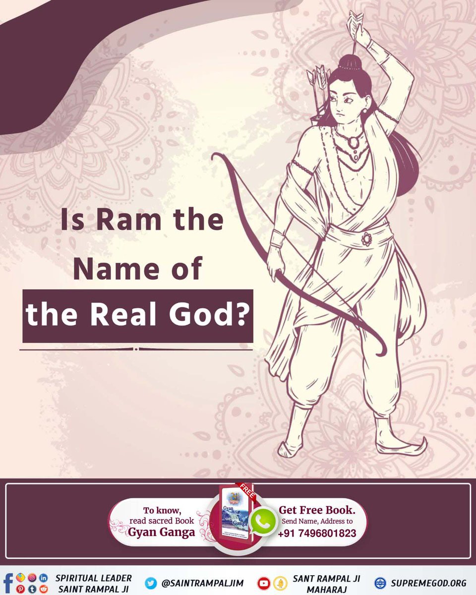 #Who_Is_AadiRam Ram is the name of God and it is in no way connected with the shri Ram, son of Dashrath. In reality Kabir Is God who is Aadiram youtu.be/vAzKryZEek4?fe…