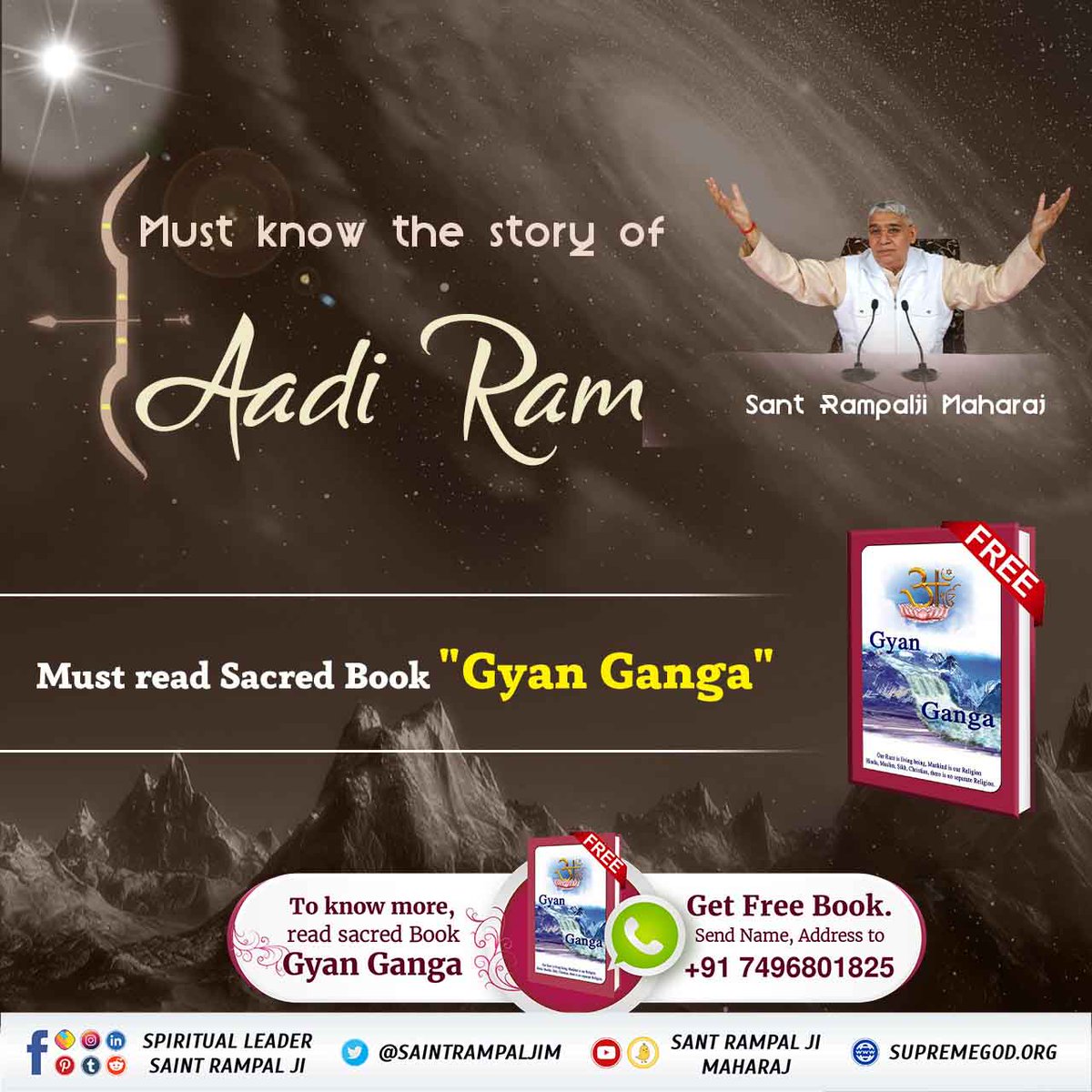 #आदिरामलाई_चिन्नुहोस् 'Ram is just another word for the Supreme God who is immortal who can provide us salvation and can make us free from this mortal body'. #Who_Is_AadiRam Kabir Is God