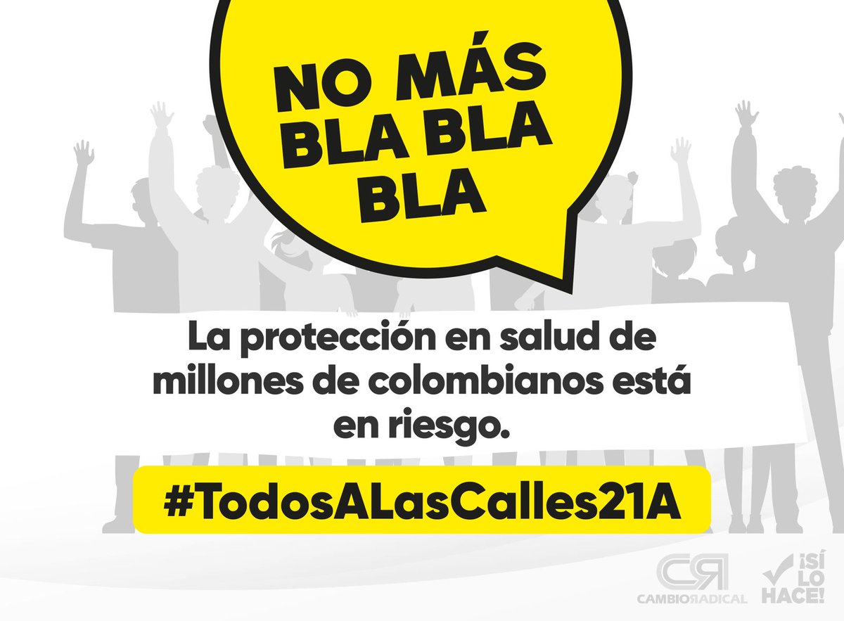 PCambioRadical's tweet photo. #LasReformas son muerte. Esto es sencillamente inaceptable: a miles de pacientes, cuyas vidas dependen de la continuidad de sus tratamientos, ahora no les están entregando sus medicamentos. El responsable es @PetroGustavo y su “crisis explícita”. El  #DomingoTodosALaCalle #ProtejamosAColombia 🇨🇴