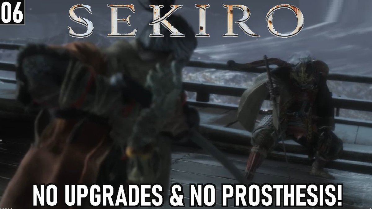 🔴Our #ChallengeRun of Sekiro continues as we battle Genichiro some more! How far can I get without using skill points, damage upgrades, or the prosthesis? Let's find out! youtu.be/-r1oPfdQLds

#SEKIRO #twitchaffiliate
