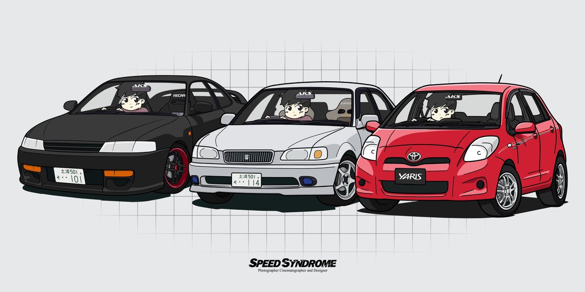 aumkorpob's tweet photo. My boys 🖤🩶❤️

#toyota #corollalevin #sprinter #yaris
#ae101 #ae114 #ncp91 #4age #4afe #1nzfe #toms #trd #genuineaccessories https://t.co/ff4IPLuNWg