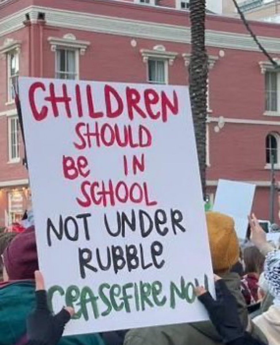 Children should be in school. Not under Rubble.