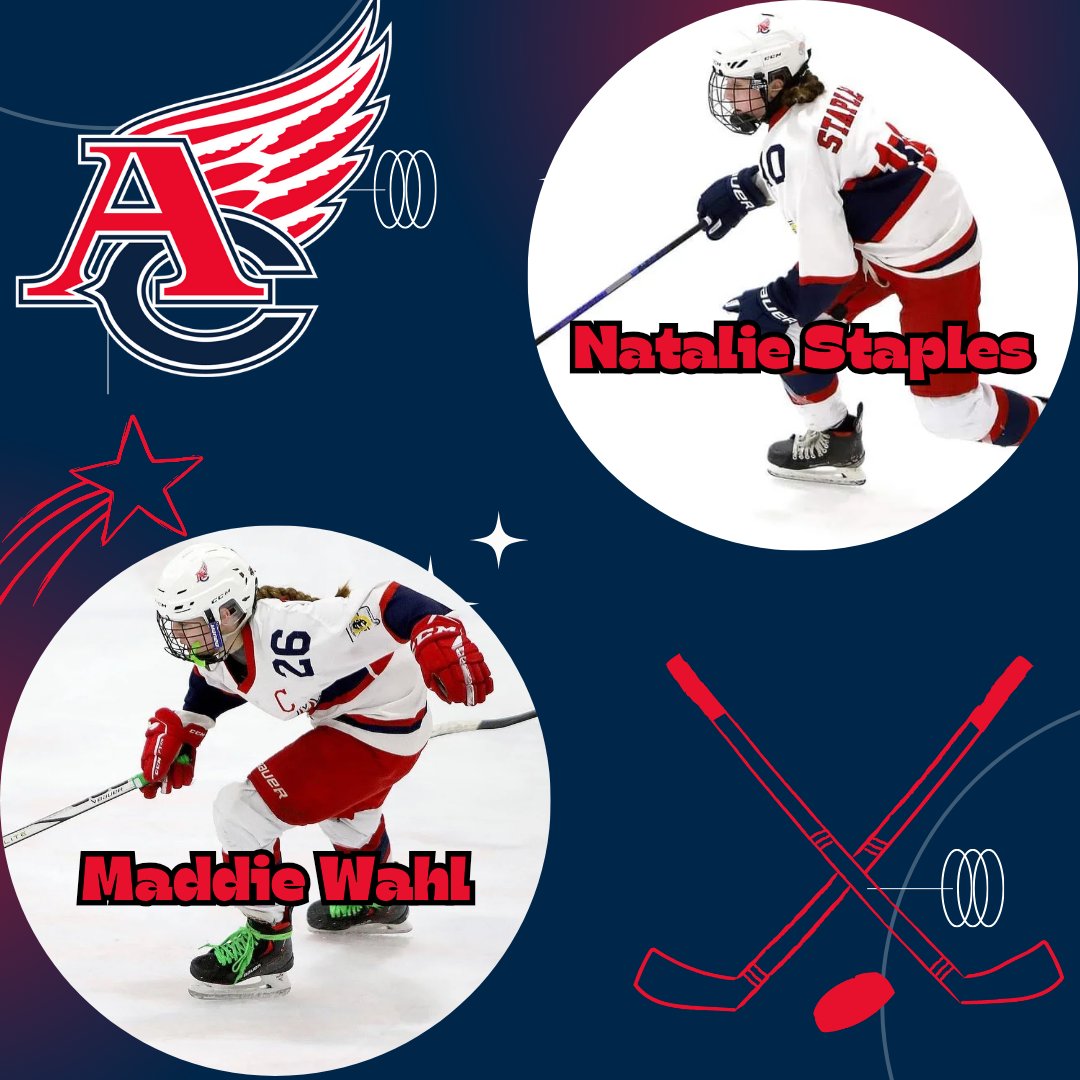 Congratulations to Maddie Wahl and Natalie Staples! They've made it to the D3 U14 High-performance Spring Festival and we couldn't be more excited to see them in action next sea #goacwings <a href="/YouthHockeyHub/">YHH</a> <a href="/mngirlspuck/">MN girls puck</a> <a href="/InTheZoneMN/">In The Zone 🚩 🏒</a> <a href="/girlshockeyhub/">MN Girls Hockey Hub</a> <a href="/FollowThePuck/">FollowThePuck 👻</a>